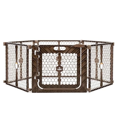 Regalo 2-in-1 Play Yard and Safety Gate with Door (Model 1390)